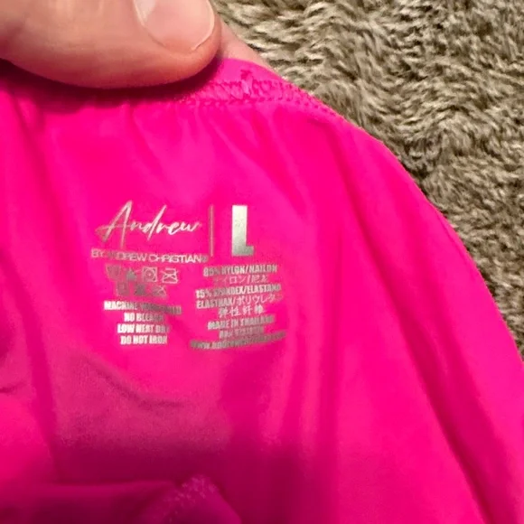 Andrew Christian Hot Pink Briefs - Picture 2 of 3